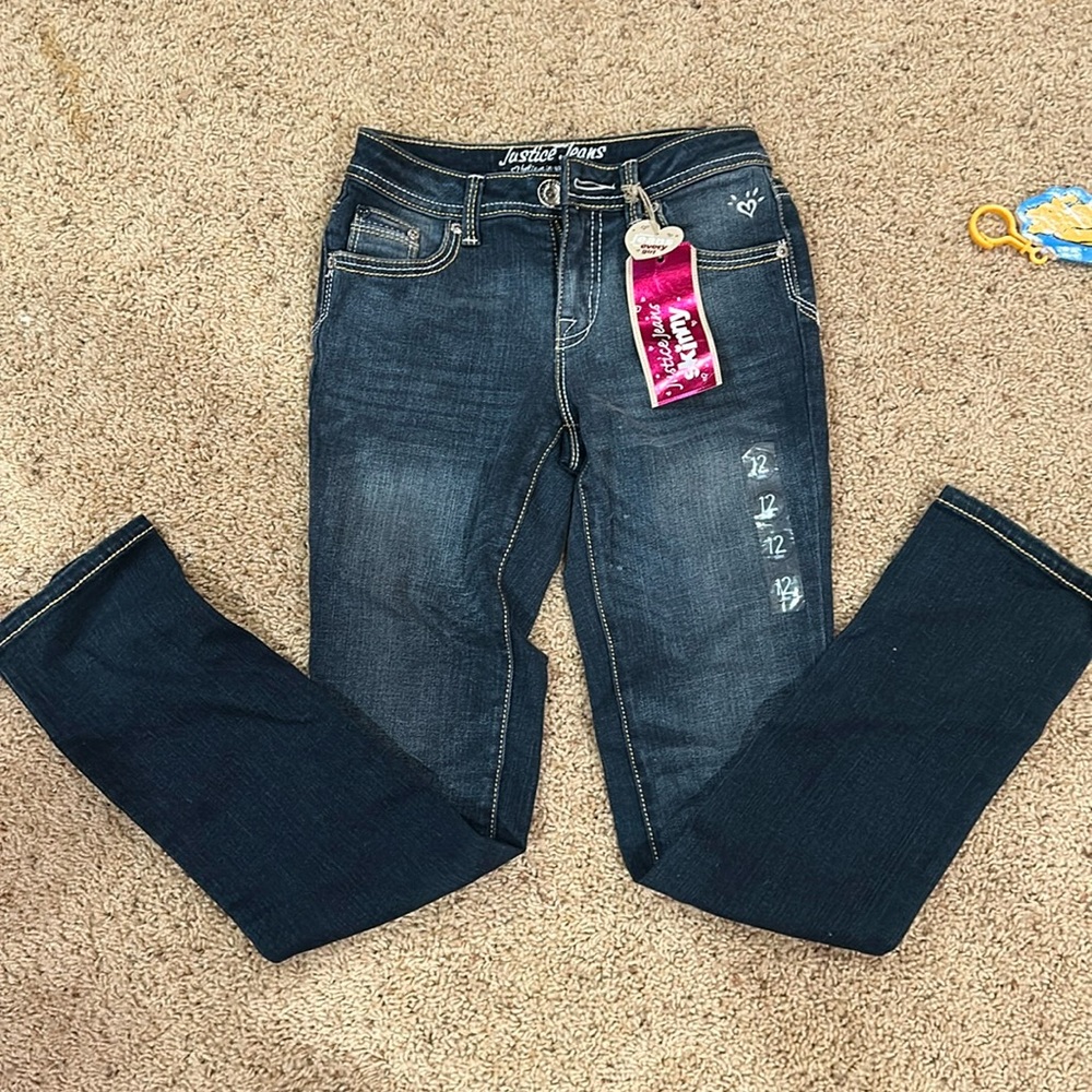 Justice Jeans Size 12 Regular Simply Low Super Skinny Denim
